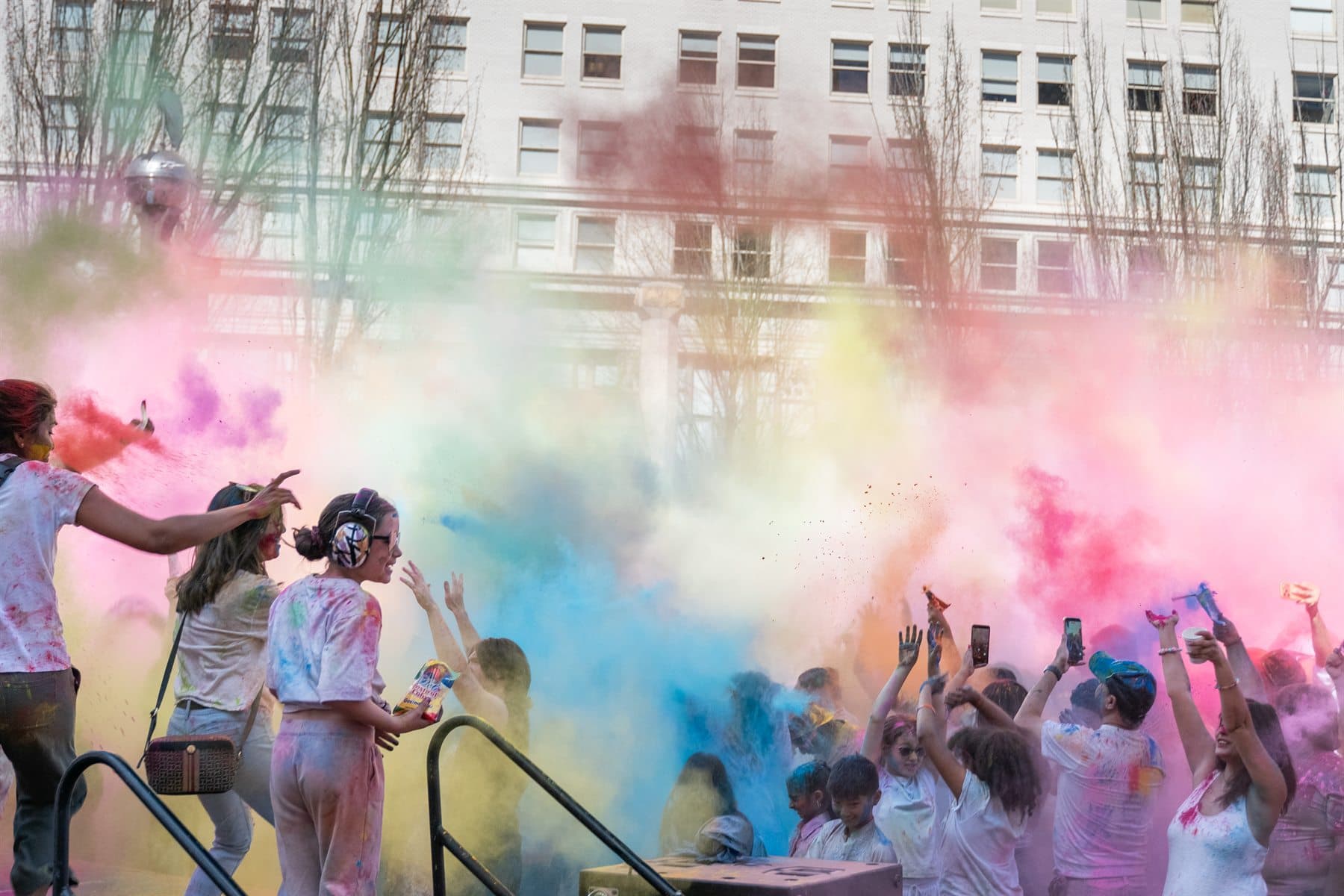 Color Festival Crowd Energy photography by Zeel Pix Visuals
